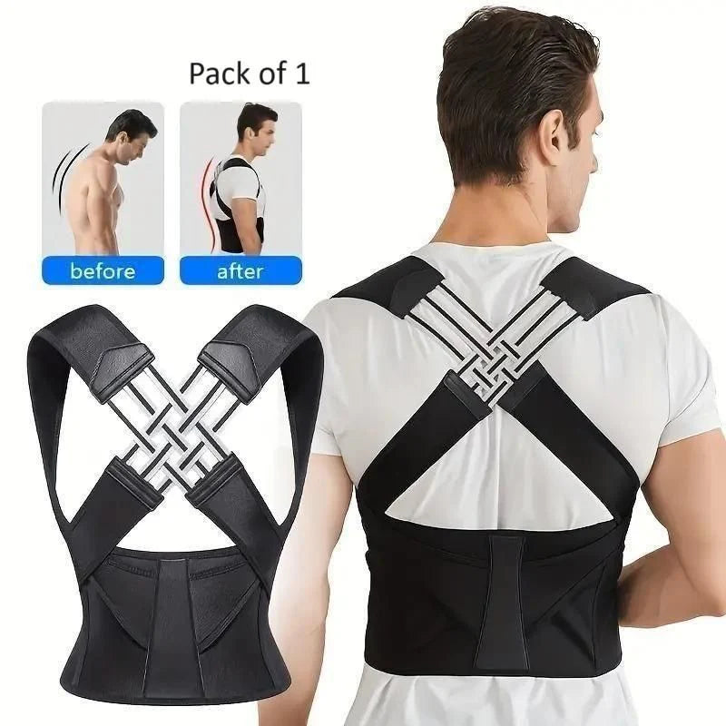 Adjustable Back Posture Corrector Belt – Slouching & Back Pain Relief (For Men & Women)