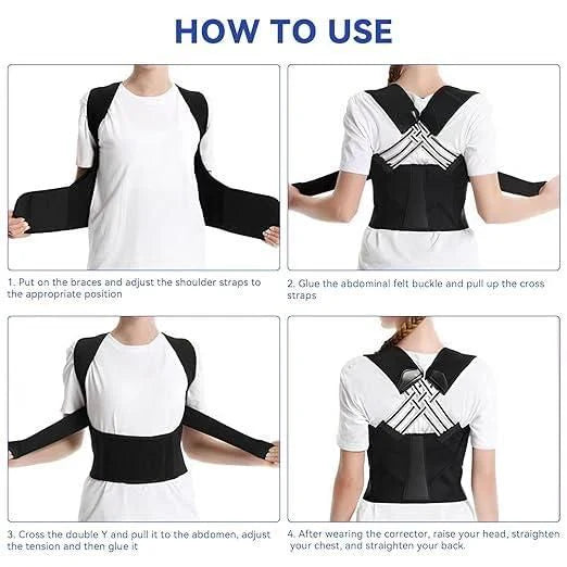 Adjustable Back Posture Corrector Belt – Slouching & Back Pain Relief (For Men & Women)